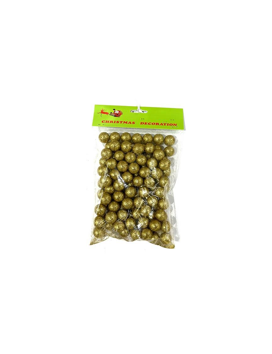 GOLD DECOUPAGE BALLS 2cm