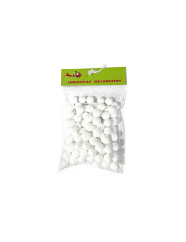 WHITE DECOUPAGE SPHERES 2cm