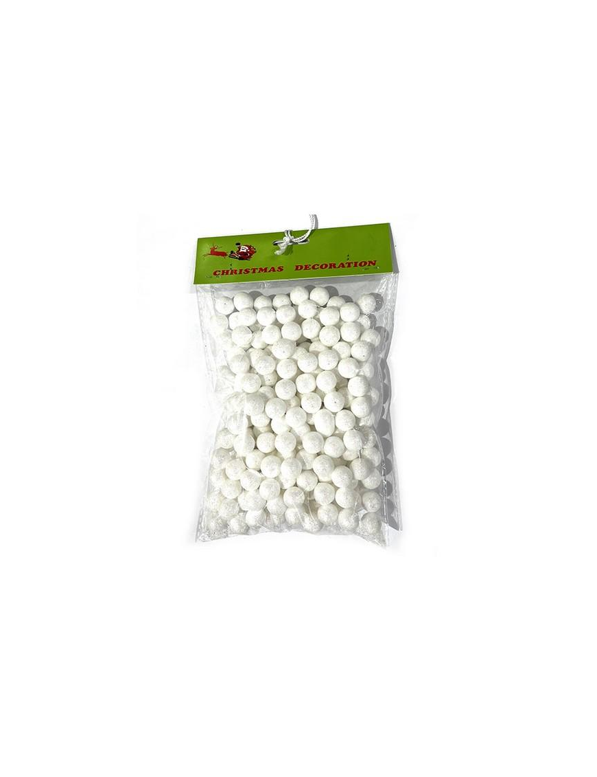 WHITE DECOUPAGE BALLS 1cm