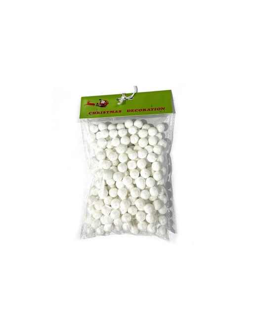 WHITE DECOUPAGE BALLS 1cm