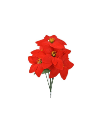 STELLA DI NATALE ROSSO MAZZO 50cm