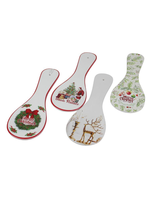 CHRISTMAS CERAMIC SPOON REST 10x28cm