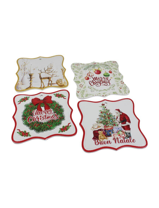 CHRISTMAS WAVY CERAMIC TRIVET 20cm