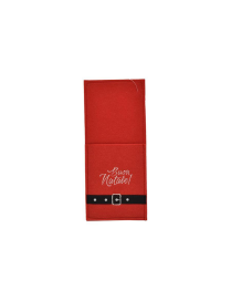 CUTLERY HOLDER WITH MERRY CHRISTMAS WRITING 23x10cm