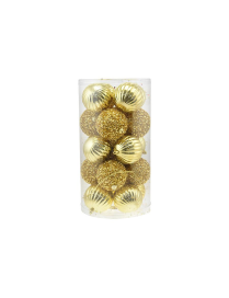 SFERE ORO  8cm 20pezzi