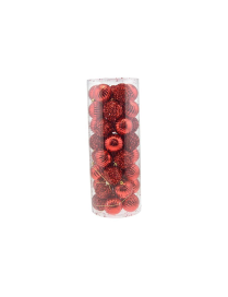 RED SPHERES 6cm 40 pieces