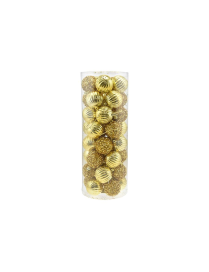GOLD SPHERES 6cm 40 pieces