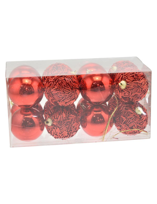 SFERE ROSSO   6cm 16pezzi