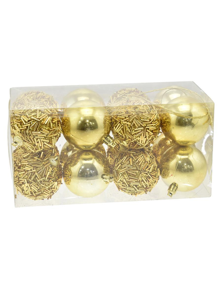 SFERE ORO   6cm 16pezzi