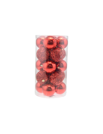 SFERE ROSSO  8cm 20pezzi