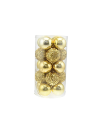 GOLD SPHERES 8cm 20 pieces