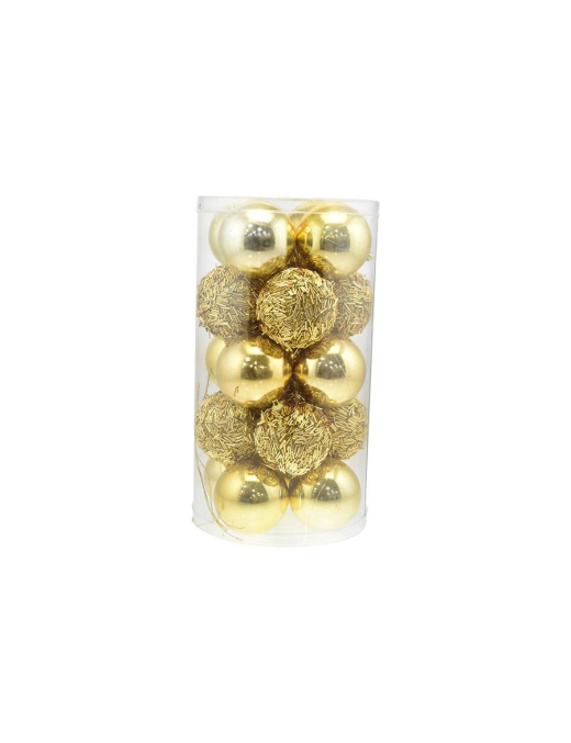 GOLD SPHERES 8cm 20 pieces