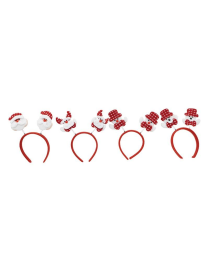 CHRISTMAS HEADBAND WITH ASSORTED DECORATIONS