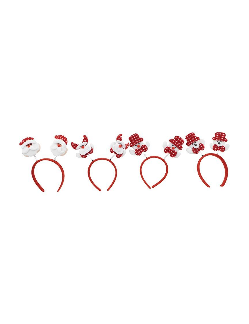 CHRISTMAS HEADBAND WITH ASSORTED DECORATIONS