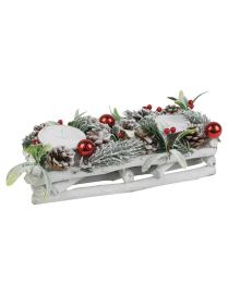 2-Place Candle Holder 31x14cm