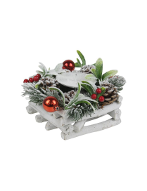 1-PLACE CANDLE HOLDER 14x14cm