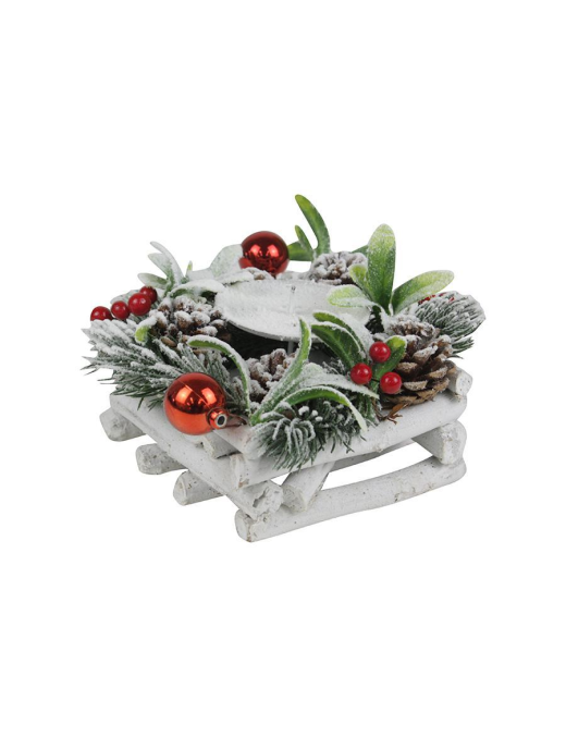 1-PLACE CANDLE HOLDER 14x14cm