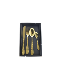 POSATE ACCIAIO 24pezzi ORO
