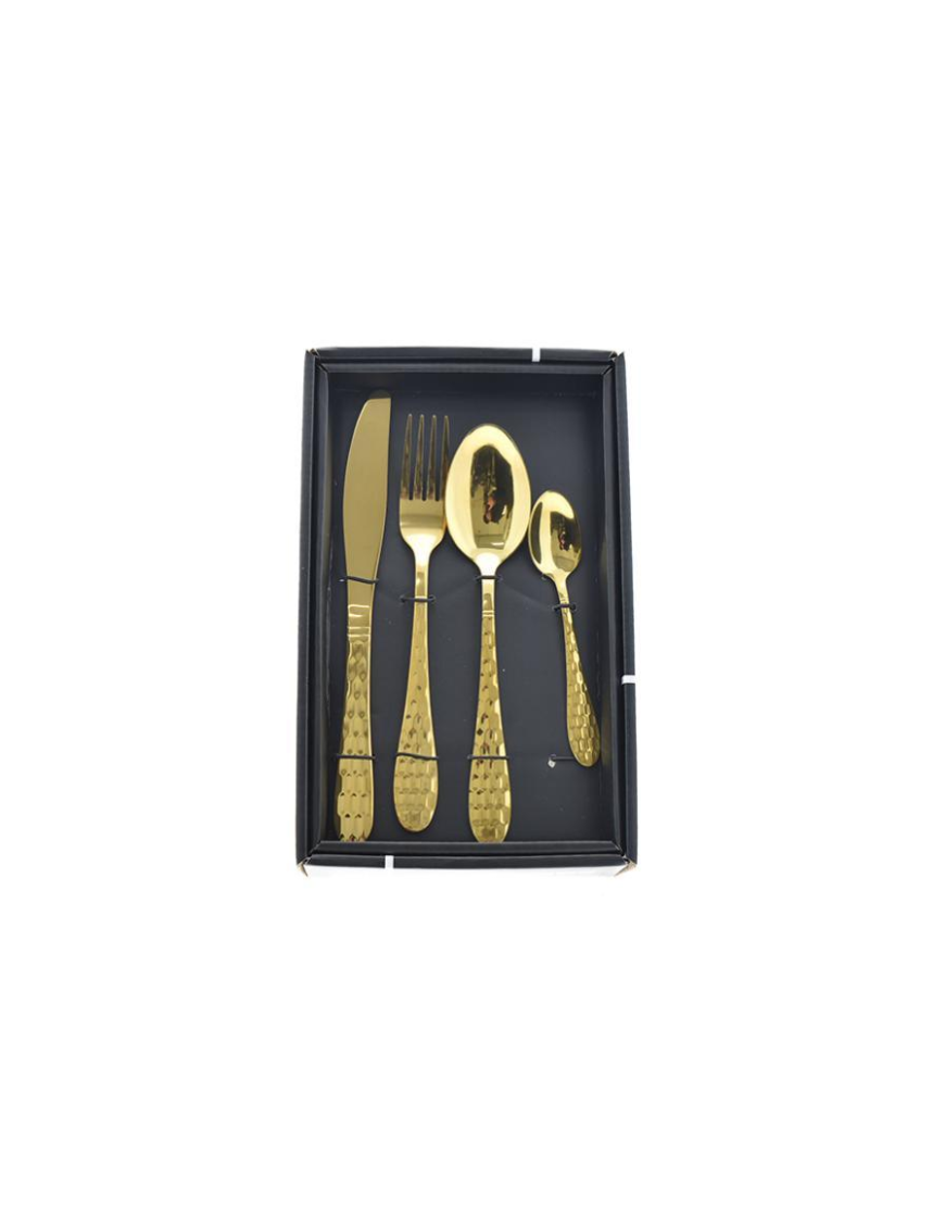 POSATE ACCIAIO 24pezzi ORO