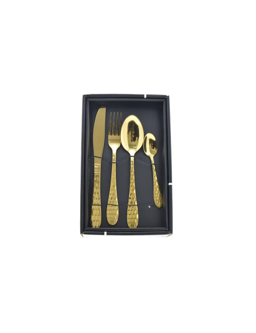 POSATE ACCIAIO 24pezzi ORO