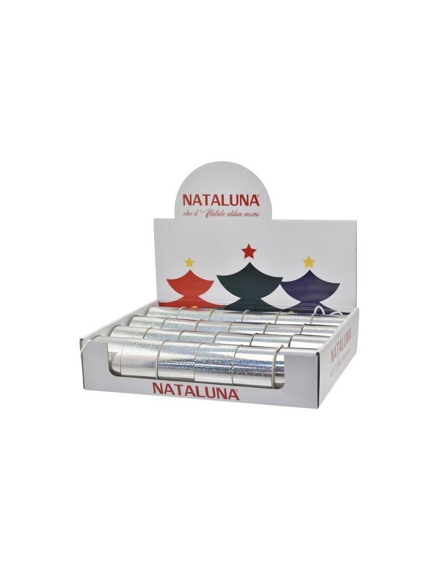 6cm x 10mt SILVER RIBBON