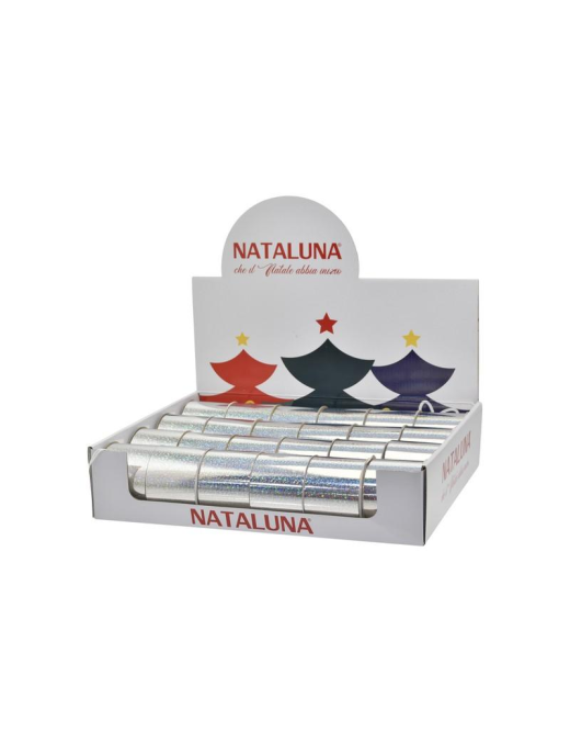6cm x 10mt SILVER RIBBON