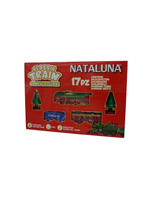 TRENINO A BATTERIA CON LUCI+SUONI 17pezzi