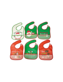 PEVA BIB 25x37cm WITH CHRISTMAS DECORATION