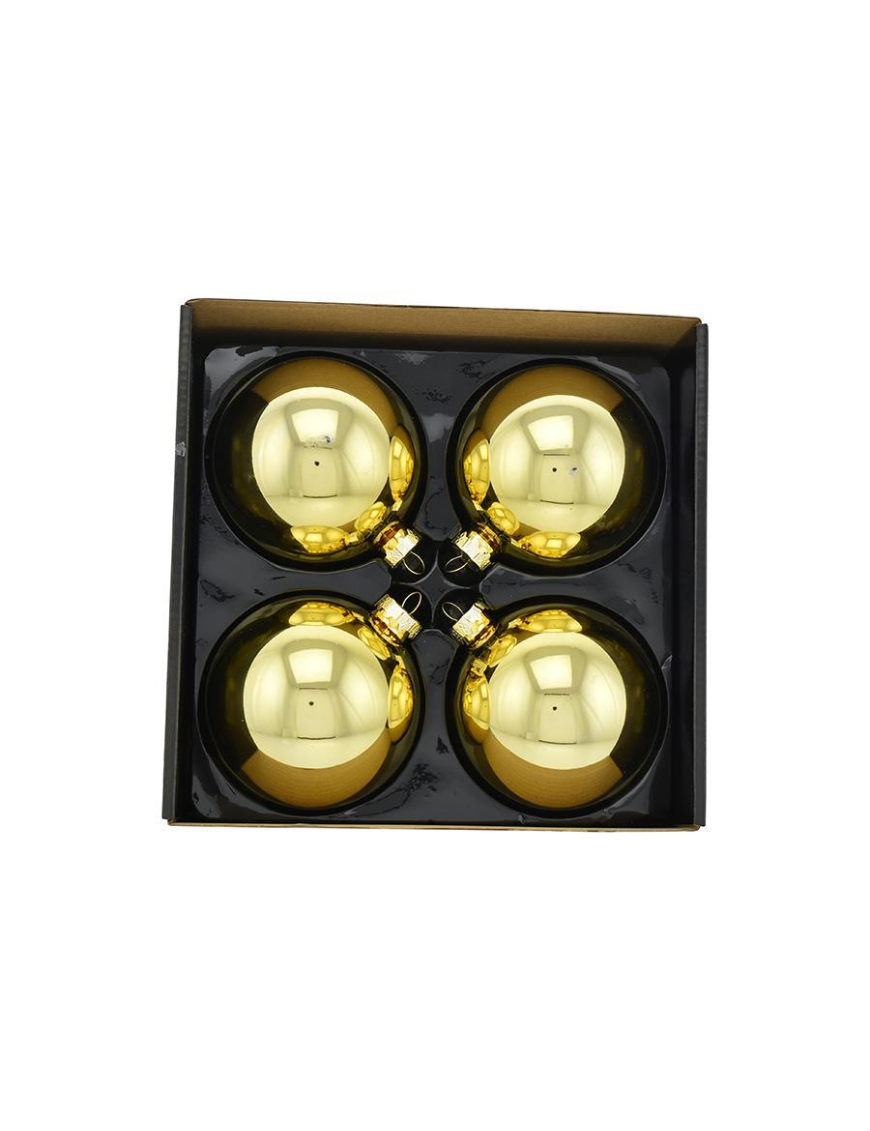 SFERE ORO LUCIDO 10cm 4pezzi