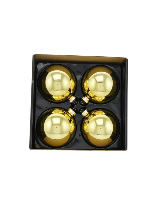 SFERE ORO LUCIDO 10cm 4pezzi