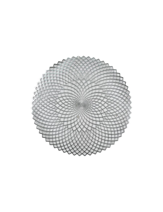TOVAGLIETTA PVC TONDA 38cm ARGENTO