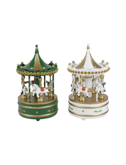 MUSIC BOX CAROUSEL 14x24cm