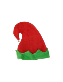 CAPPELLO ELFO 30cm VERDE/ROSSO