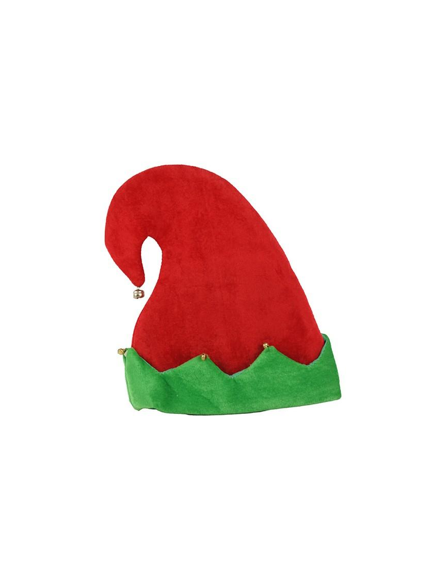 CAPPELLO ELFO 30cm VERDE/ROSSO
