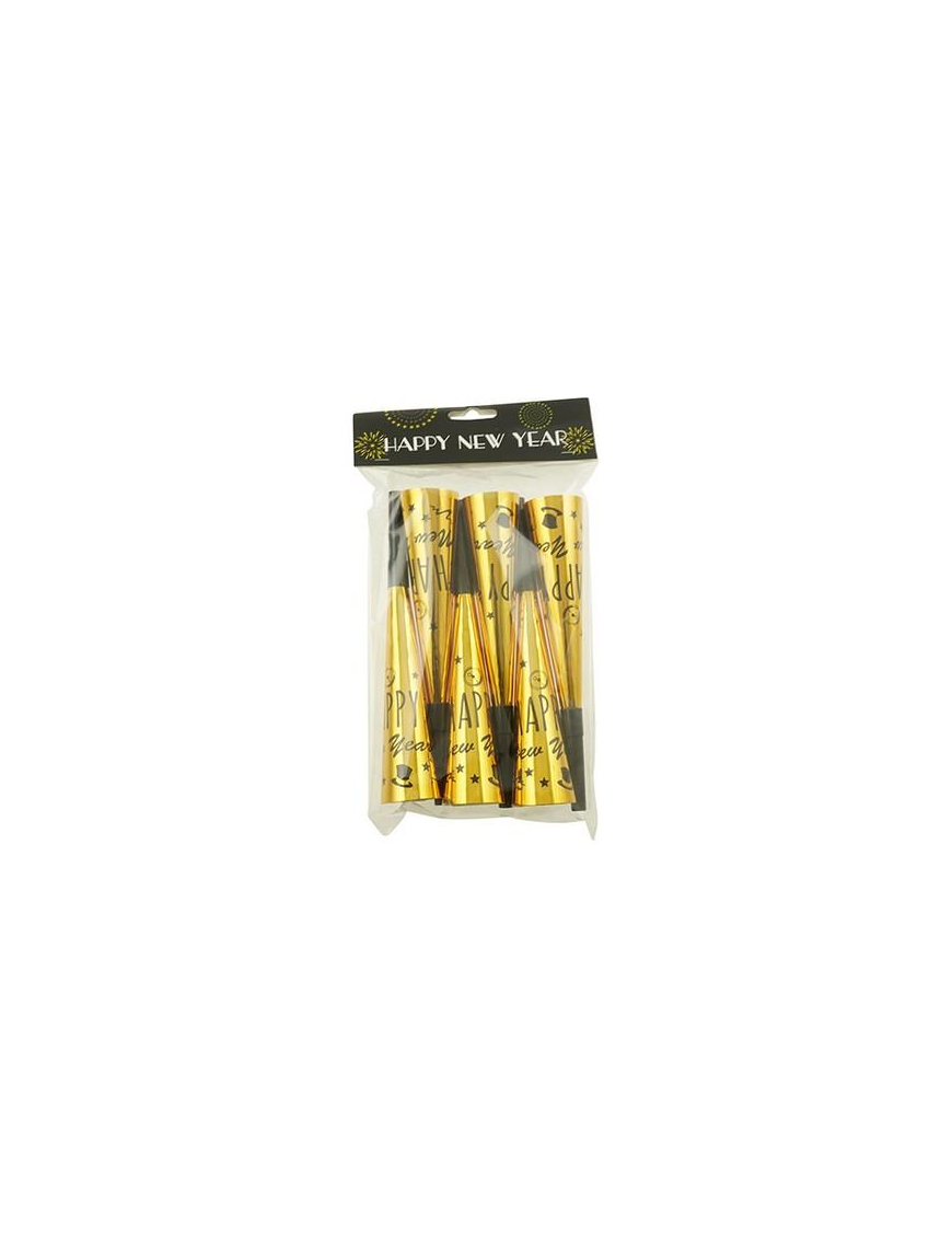 TROMBETTA ORO 6pz LINEA PARTY
