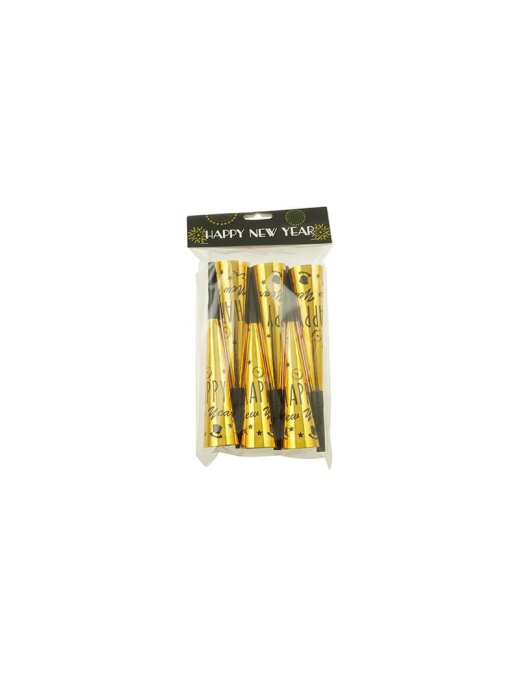 TROMBETTA ORO 6pz LINEA PARTY
