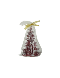 M.134 CANDELA ALBERO NAT. ROSSO 16cm