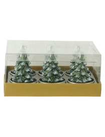 M.134 TEA-LIGHT ALBERO VERDE 3,8cm 6pz