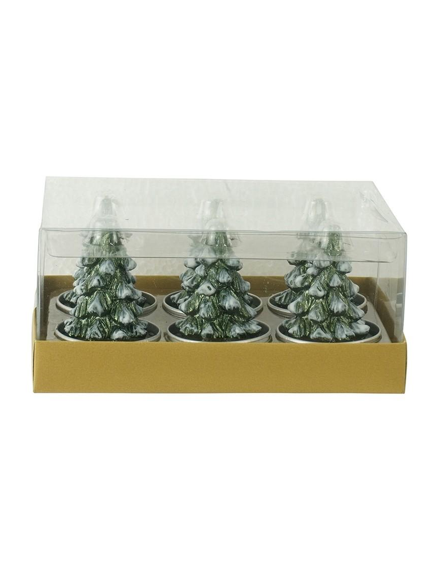 M.134 TEA-LIGHT ALBERO VERDE 3,8cm 6pz