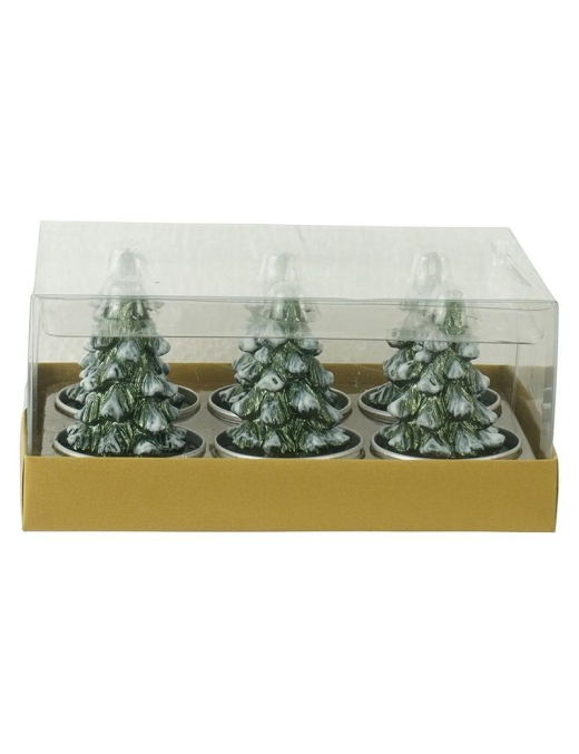 M.134 TEA-LIGHT ALBERO VERDE 3,8cm 6pz