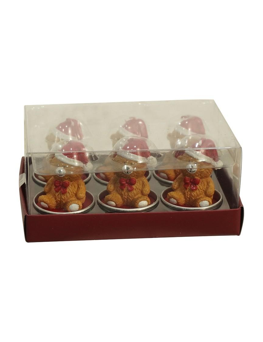 M.013 TEA-LIGHT ORSO 3,8cm 6pz