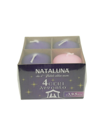 CANDELA AVVENTO SFERA 3,9x5cm 4pz