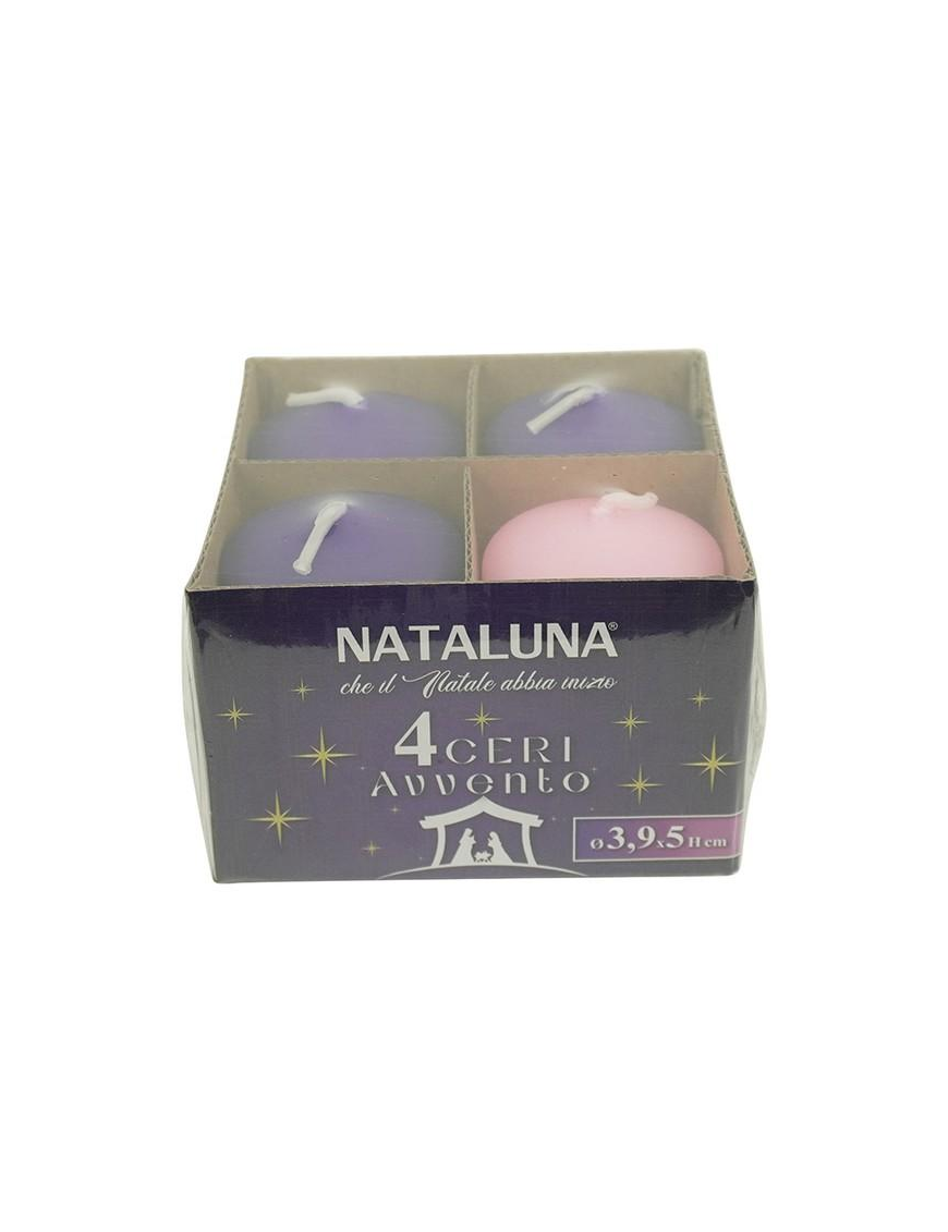 CANDELA AVVENTO SFERA 3,9x5cm 4pz