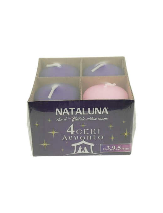 CANDELA AVVENTO SFERA 3,9x5cm 4pz