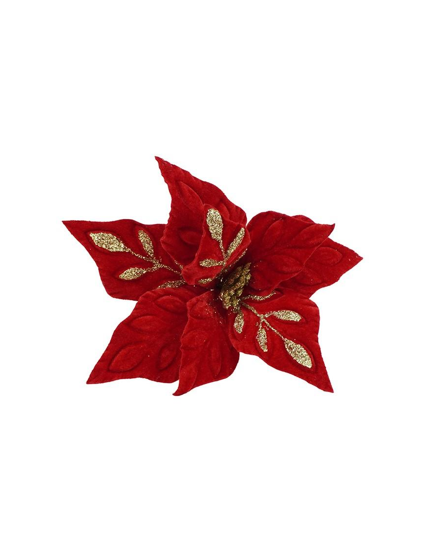M.WJ-26J24 FIORE GAMBO CORTO 8P ROSSO/OR