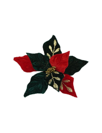 M.WJ-26J24 FIORE GAMBO CORTO 8P ROSSO/VE