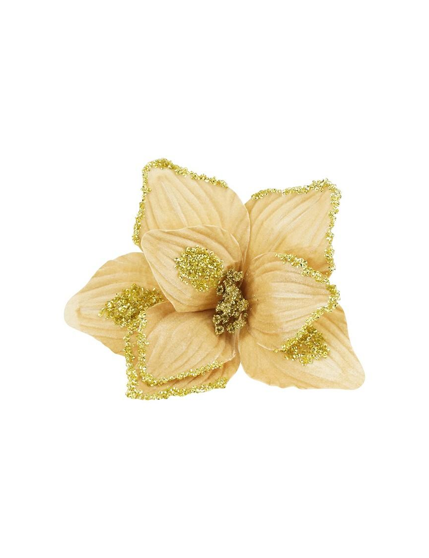 M.W9-26961 FIORE GAMBO CORTO 8P PANNA/OR
