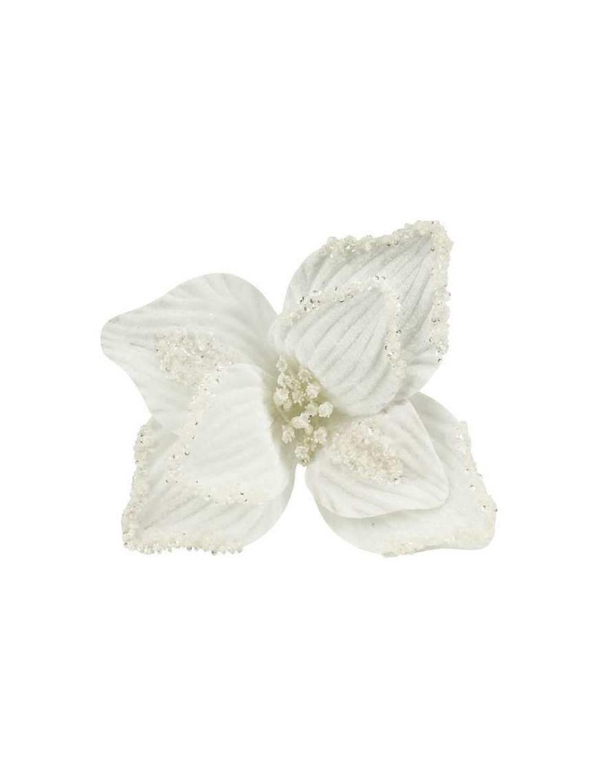 M.W9-26961 FIORE GAMBO CORTO 8P BIANCO