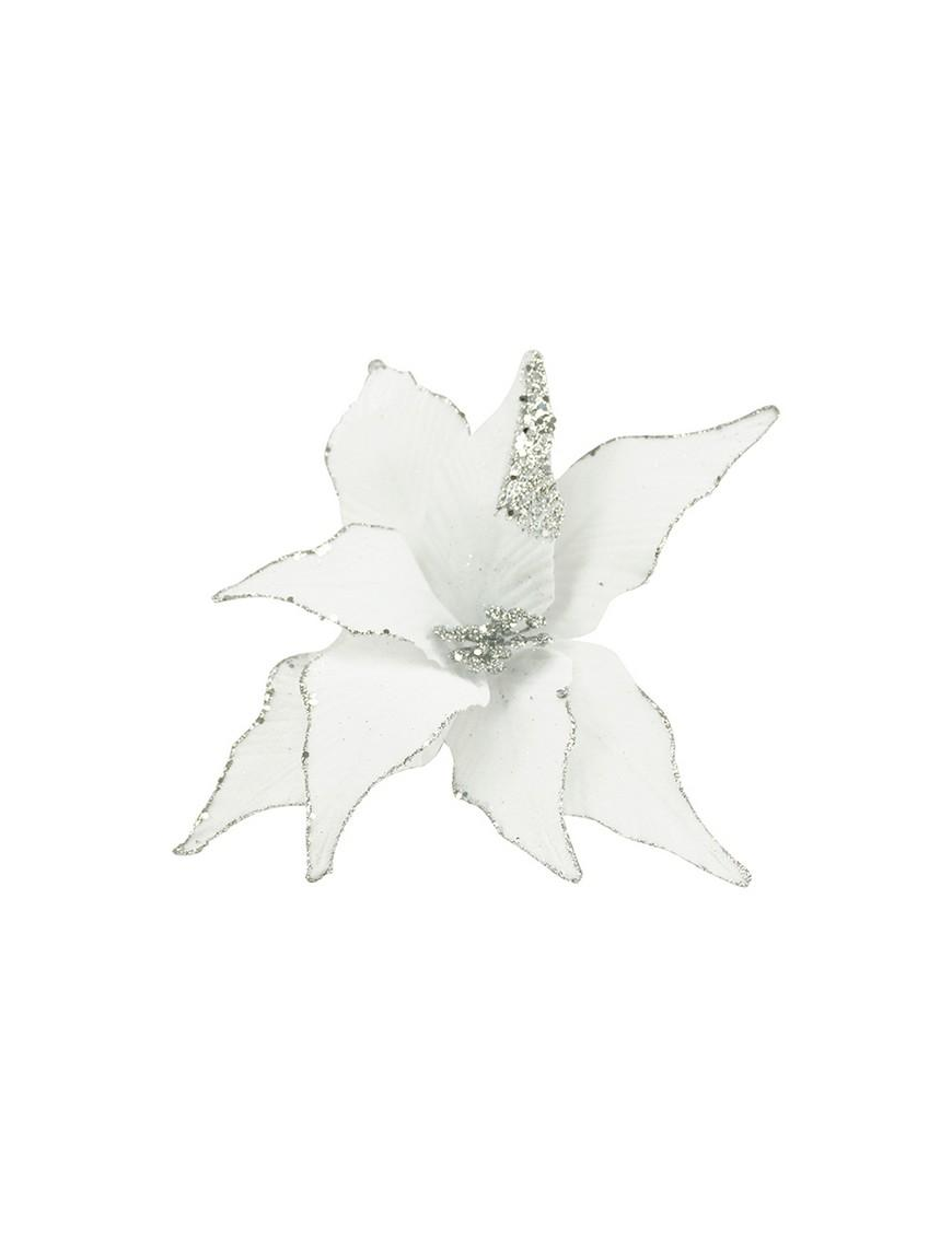 M.W13-261316 FIORE GAMBO CORTO 8P BIANCO