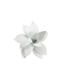 M.W27-262779 FIORE d.35cm BIANCO/ARGENTO